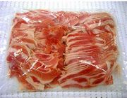 豚肉ロースカブリスライス（デンマーク産）1kg入りシーラー包装。冷凍商品となります。